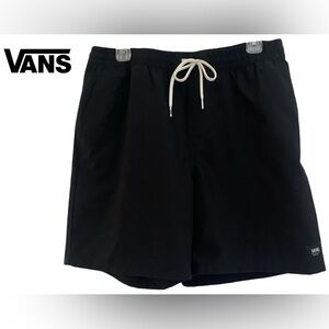 Vans Relaxed Fit Black Elastic Shorts